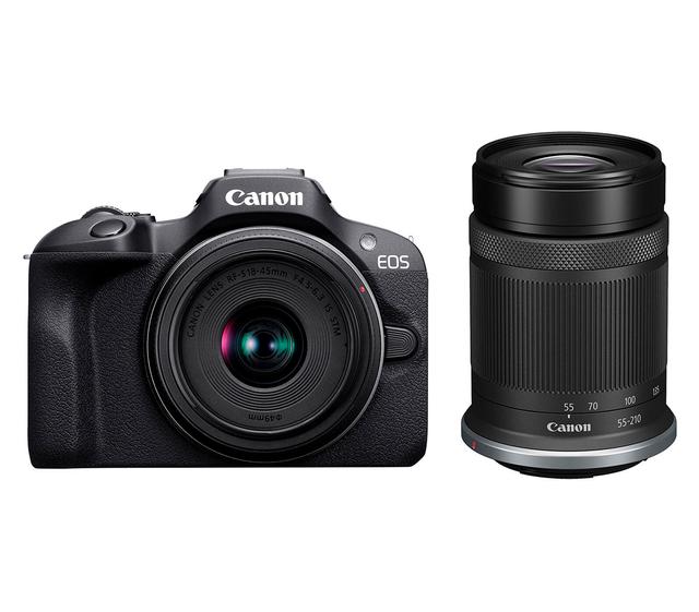 Беззеркальный фотоаппарат Canon EOS R100 Kit 18-45mm IS STM + 55-210 IS STM